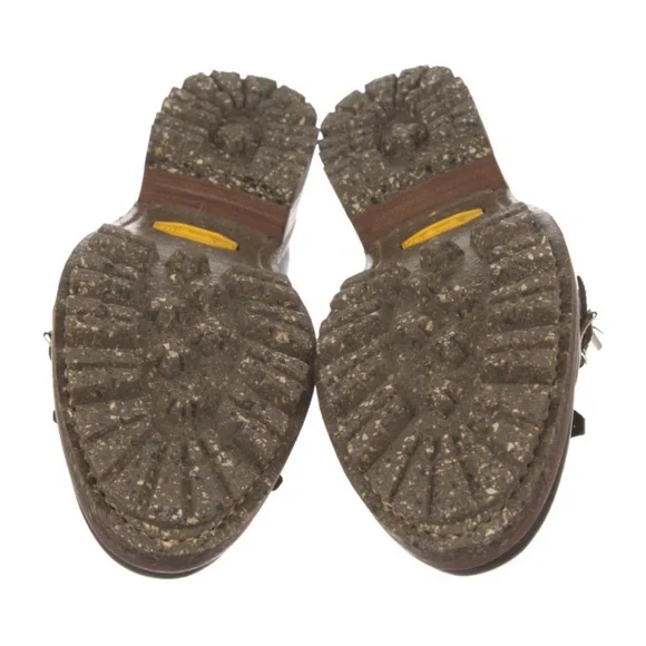 The Office of Angela Scott - Brown Double Monk Strap Loafers - 39.5 - Picture 4 of 4